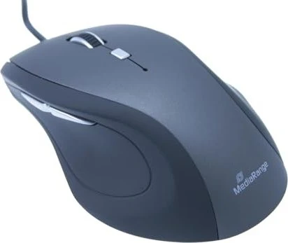 MediaRange Optical 5-Button Mouse grau, USB