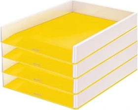 Leitz WOW Briefablage, A4, gelb/weiß