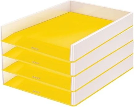 Leitz WOW Briefablage, A4, gelb/weiß