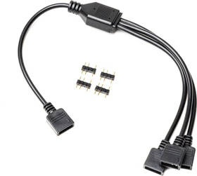 EK Water Blocks EK-D-RGB 3-Way Splitter Kabel, 5V, 3-Pin, 3-fach, 30cm, schwarz (3831109848067)