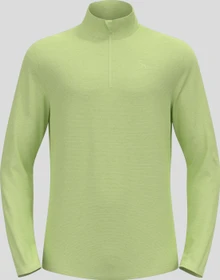 Odlo Roy Midlayer Half Zip Funktionsshirt langarm shadow lime/lime cream (Herren)