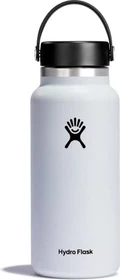 Hydro Flask Wide Mouth Isolierflasche 946ml weiß
