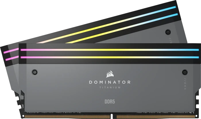 Corsair Dominator Titanium RGB grau UDIMM 64GB Kit, DDR5-6000