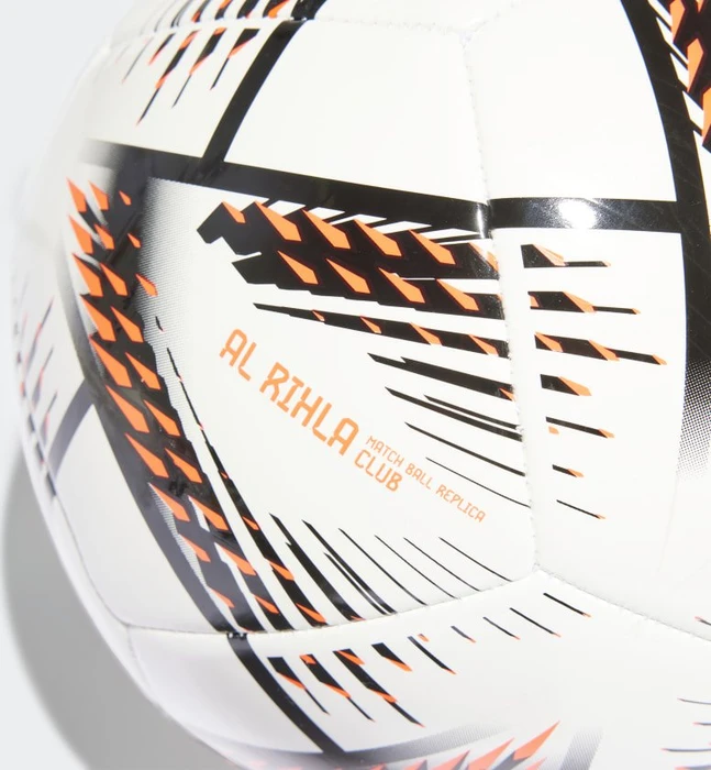 adidas Al Rihla FIFA WM 2022 Club Fußball white/black/solar red