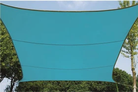 Perel Viereck Sonnensegel 500x500cm blau