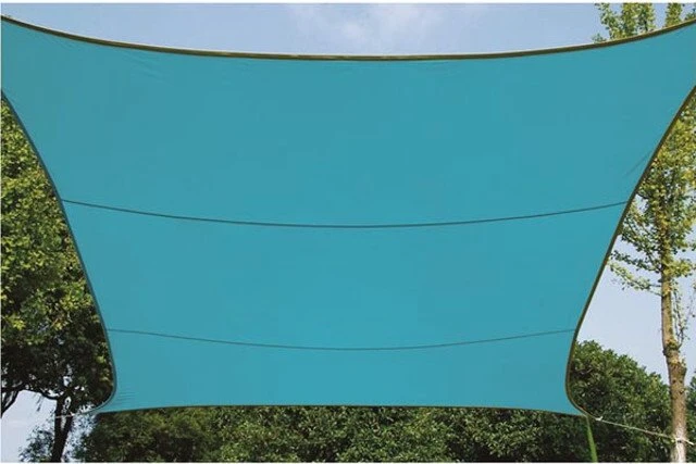 Perel Viereck Sonnensegel 500x500cm blau