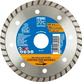 Pferd DG 125x2.1x22.23 PSF Diamanttrennscheibe, 125x2.1x22.23mm, 1 Stück