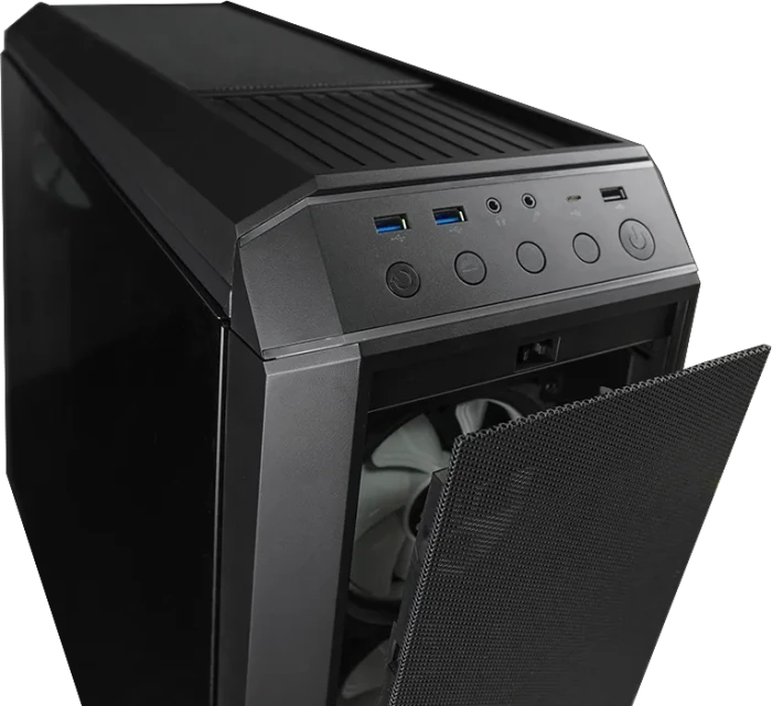 Chieftec Gamer GP-03B Stallion 3, schwarz, USB-C, Glasfenster