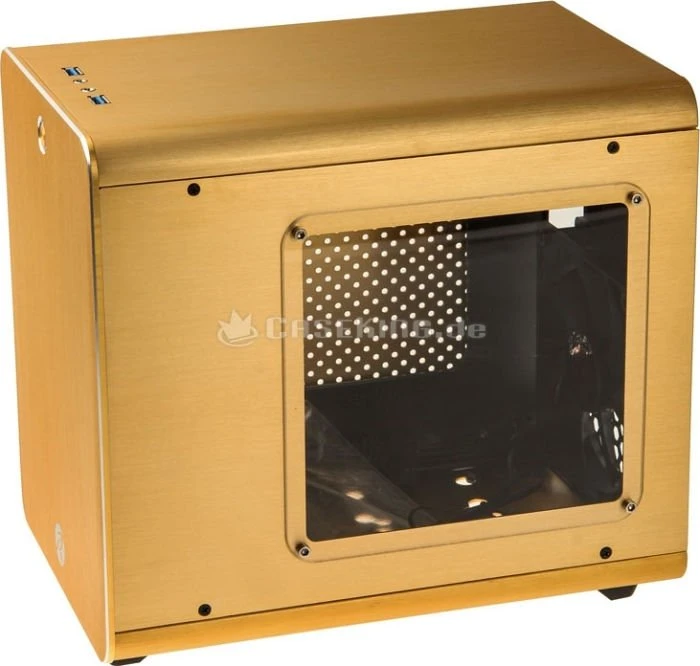 Raijintek Metis gold, Acrylfenster, Mini-ITX