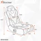 X Rocker Shadow 2.0 Audio Floor Rocker Gaming-Bodensessel für Kinder/Jugendliche, schwarz/gold Vorschaubild
