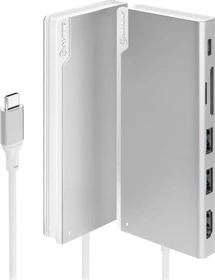 Alogic UNI Dock Multiport-Adapter, silver, USB-C 3.0 [Stecker]