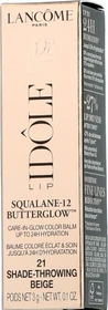 Lancôme Idôle Lip Balm Squalane-12 Butterglow 21 shade-throwing beige, 3g