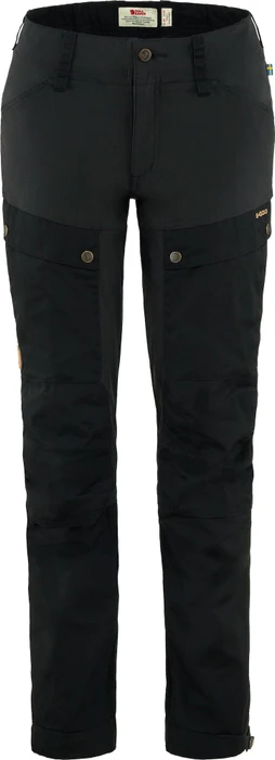 Fjällräven Keb Curved Hose lang schwarz (Damen)