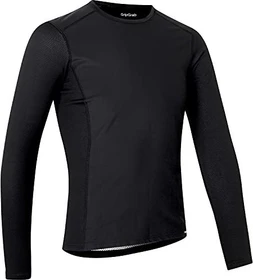 GripGrab WindBreaking Thermal Long Sleeve Base Layer Kompressionsshirt langarm schwarz