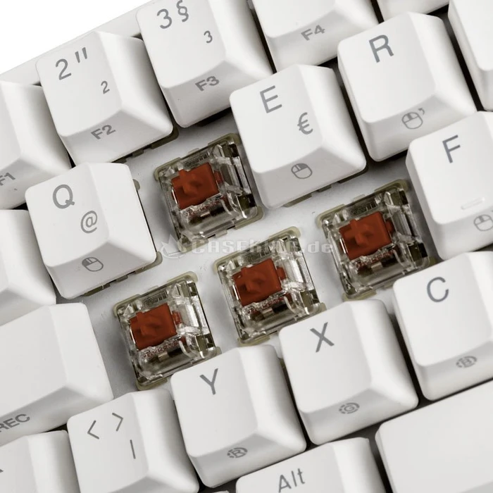 Ducky One 2 Mini RGB PBT, LEDs RGB, weiß, MX RGB BROWN, USB, DE