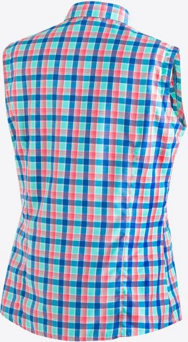 Maier Sports Paloma Hemd ärmellos blue red check (Damen)