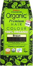 Radico Colour Me Organic temporäre Haarfarbe Braun, 100g