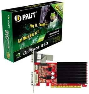 Palit GeForce 210 Passiv, 1GB DDR3, VGA, DVI, HDMI