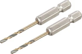 DeWalt DT20601 Black & Gold HSS-G Spiralbohrer, 2.5x15x60mm, 2 Stück