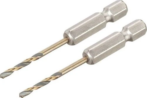 DeWalt DT20601 Black & Gold HSS-G Spiralbohrer, 2.5x15x60mm, 2 Stück