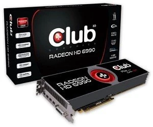 Club 3D Radeon HD 6990, 2x 2GB GDDR5, DVI, 4x mDP