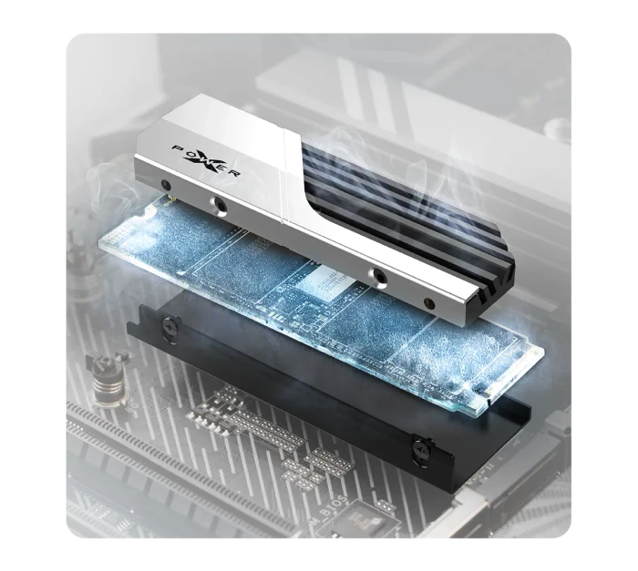 Silicon Power XPOWER XS75 2TB, M.2 2280 / M-Key / PCIe 4.0 x4, Kühlkörper
