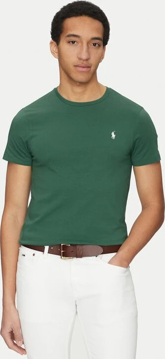 Ralph Lauren Label-Stitching T-Shirt kurzarm khaki (Herren)