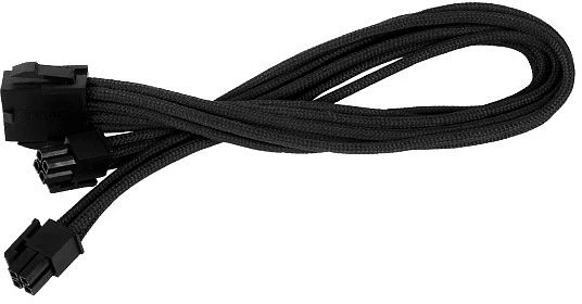 SilverStone PP07-EPS8B, 4/8-Pin EPS12V Verlängerung 30cm, sleeved schwarz