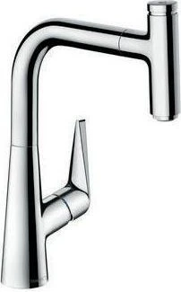 Hansgrohe Talis Select M51 220 sBox ausziehbar edelstahl finish