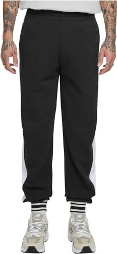 Urban Classics Retro Track Trainingshose lang schwarz (Herren)