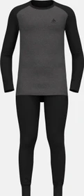 Odlo Active Warm Base Layer Set black/dark grey melange (Herren)
