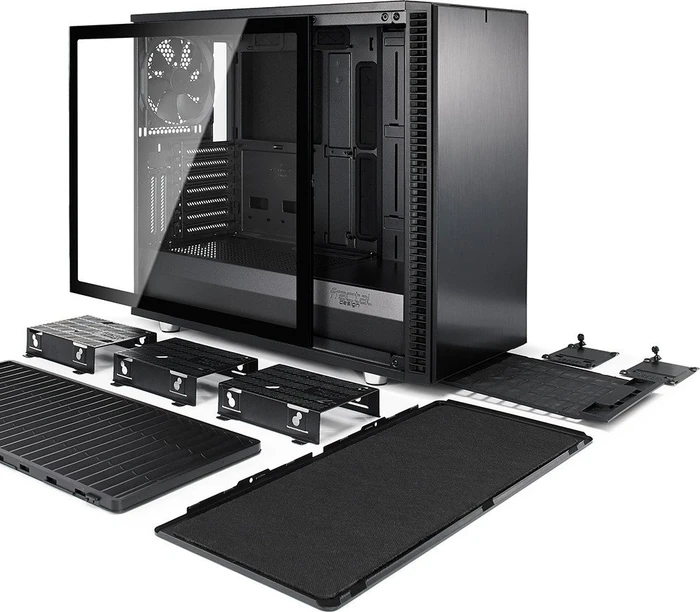 Fractal Design Define S2 Blackout, Glasfenster, schallgedämmt