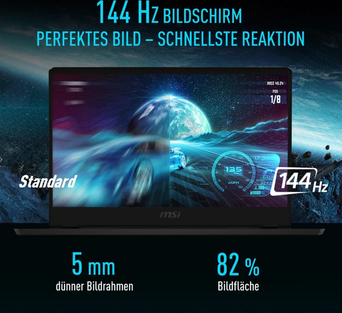 MSI GP66 Leopard 10UG-410, Core Black, Core i7-10750H, 16GB RAM, 512GB SSD, GeForce RTX 3070, DE