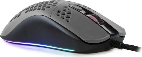 Arozzi Favo Gaming Maus schwarz/grau, USB