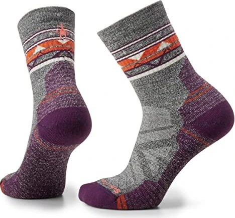 Smartwool Hike Light Cushion Zig Zag Valley Wandersocken ash/charcoal (Damen)