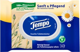 Tempo Sanft & Pflegend feuchte Toilettentücher, 42 Stück