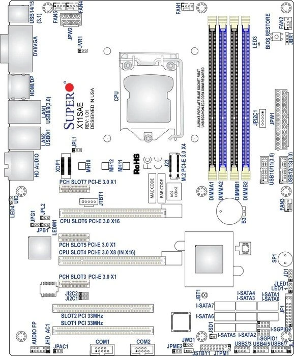 Supermicro X11SAE, bulk (Intel 1151)