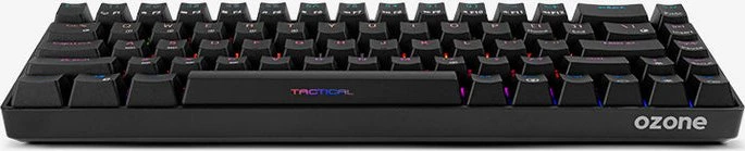 Ozone Tactical Wireless Mini Keyboard, LEDs RGB, Outemu Red, USB/Bluetooth, US
