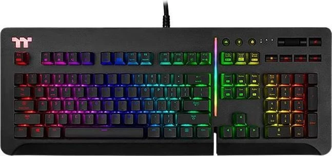 Thermaltake Level 20 RGB Gaming Keyboard, schwarz, MX SPEED RGB Silver, USB, DE