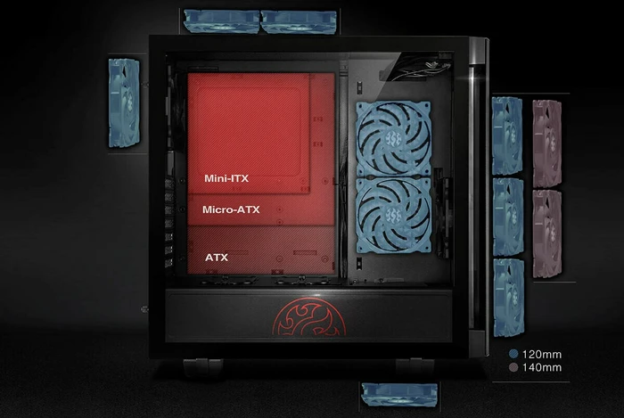 ADATA XPG Invader, schwarz, Glasfenster