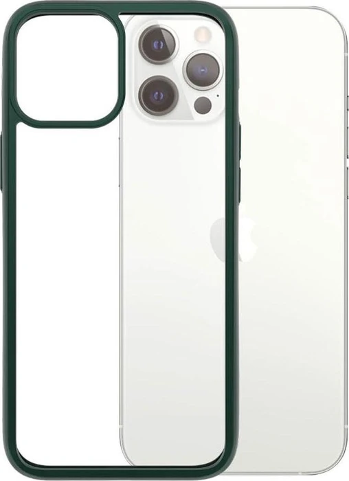 PanzerGlass Clear Case Color AntiBacterial Limited Edition für Apple iPhone 12 Pro Max grün