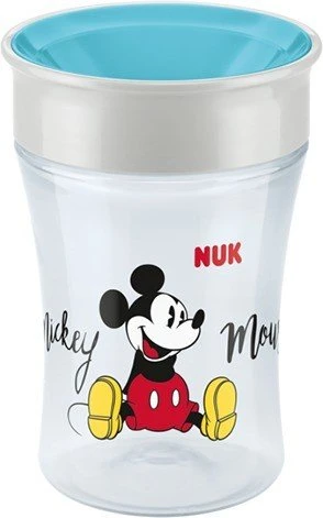 NUK Disney Mickey Mouse Magic Cup Trinkbecher, 230ml, türkis