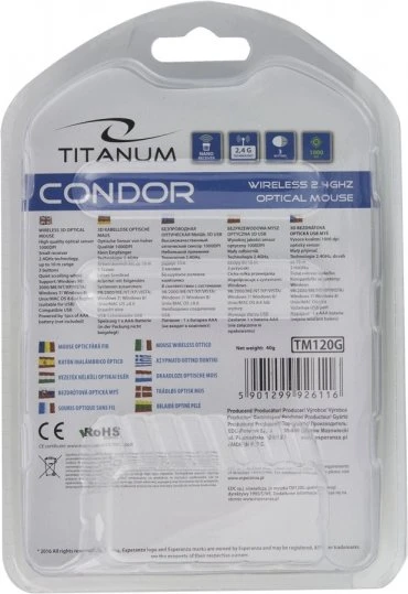 Esperanza Titanum Condor weiß, USB