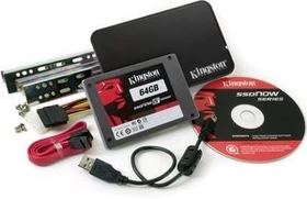 Kingston SSDNow V+ Drive - Bundle - 64GB, 2.5" / SATA 3Gb/s