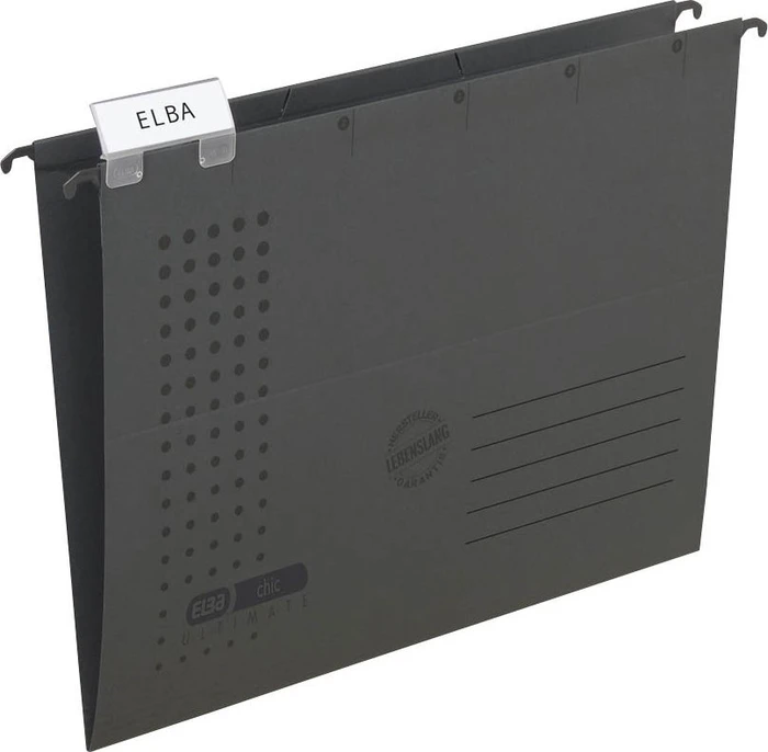 Elba chic ultimate Hängemappe, A4, anthrazit, 5er-Pack (100560168#5)