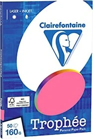 Clairefontaine Trophée Universalpapier matt eosin, A4, 160g/m², 100 Blatt