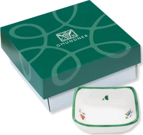 Gmundner Keramik Streublumen Schälchen quadratisch im Geschenkkarton 9x9cm