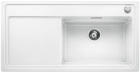 Blanco Zenar XL 6 S DampfgarPlus Becken rechts mit Ablauffernbedienung weiß inkl. Holzschneidebrett