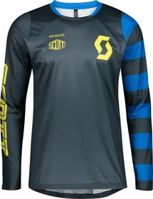 Scott Trail Vertic Trikot langarm nightfall blue/lemongrass yellow (Herren)