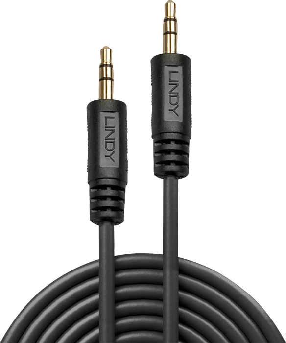 Lindy 3.5mm Klinke Kabel schwarz, 2m
